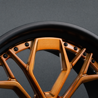 Jantes en alliage forgé deux pièces bronze et noir 18 19 20 21 22 pouces pour Ford Mustang Chevrolet Camaro Challenger