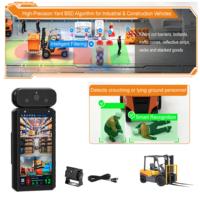 Système de sécurité MDVR pour chariot élévateur avec écran tactile de 6,5 pouces, détection d'angle mort, IA, 4G, GPS, étanche