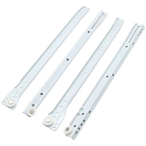 Chất lượng tốt fgv loại trắng sắt Tủ Con lăn mang ngăn kéo trượt với nylon bánh xe con lăn đường ray - Product Image 2