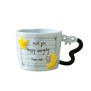 Aesthetic Large Capacity <b>Ceramic</b> <b>Mug</b> Niche Unique Design Couple Water Cup Gift For Girls Birthday Wedding Souvenir - Product Image 3