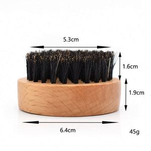 Cepillo Redondo de Madera con Cerdas de Jabalí para Barba, para Afeitar y Limpiar, Venta al por Mayor - Product Image 2