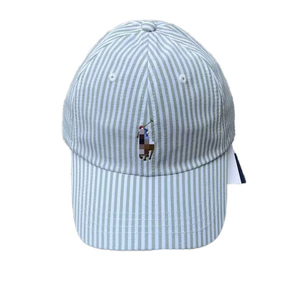 European American Small Horse logo Scannable Striped 6-panel <b>PVC</b> Baseball Cap Soft <b>Top</b> Fashionable Common Image Adjustable - Product Image 1