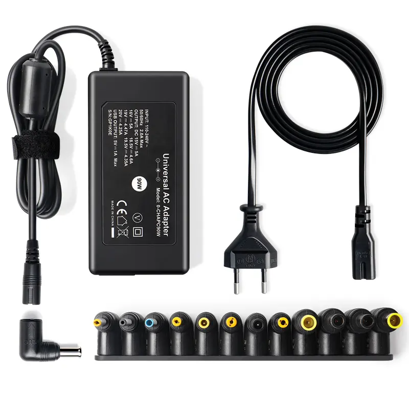 Laptop Accessories 90ワットAc Universal Laptop Charger Power AdapterためLaptopと12のヒントと5V 1A USB PortためMobile Phone