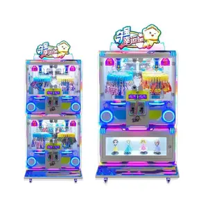 Máquina de juego de premios de Arcade de atracciones para interiores, máquina expendedora de juguetes con rueda de la suerte, máquina de juego de regalo con Clip que funciona con monedas