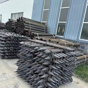 OEM thép mạ kẽm tròn xoắn ốc vít mặt đất Neo xoắn ốc cọc vít cho nền tảng dự án - Product Image 4