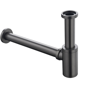 Tubo di <span class=keywords><strong>Scarico</strong></span> in Ottone Anticorrosione per Lavabo e Lavello da Bagno, Certificato UE, Garanzia di 5 Anni per Casa e Hotel - Product Image 4
