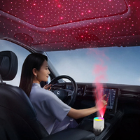 Offre Spéciale – Humidificateur Diffuseur Portable Rechargeable pour Voiture, Silencieux, à Ultrasons, avec Tête Rotative, Lumières LED Effet Ciel Étoilé, Capacité 280 ml
