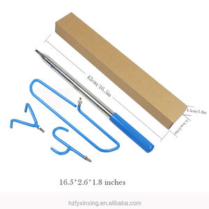 Xinxing Perche télescopique réglable en hauteur en acier inoxydable de 16 pieds avec crochet de récupération et 3 crochets <span class=keywords><strong>pour</strong></span> le disc golf - Product Image 3