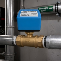 Vanne à boisseau sphérique électrique pour système d'eau de climatisation centralisée, connexion filetée NPT bidirectionnelle DN15-DN40