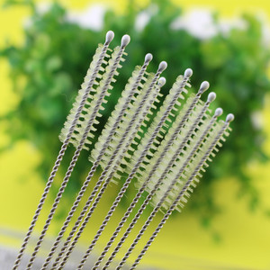 Brosse à paille en acier inoxydable 304, 175 mm, multifonctionnelle pour le nettoyage des bouteilles - Product Image 1