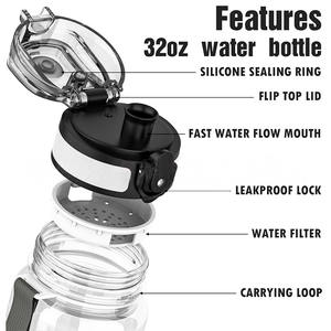 <span class=keywords><strong>Meilleure</strong></span> vente Bouteille d'eau portable en plastique étanche pour le sport pour la gym et la randonnée - Product Image 2