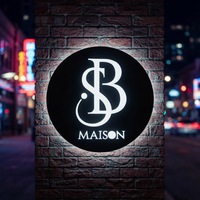 Lettres de signalisation lumineuses pour magasins, enseignes lumineuses extérieures et intérieures, enseigne 3D rétroéclairée par LED, enseigne à face unique, boîte à lumière en saillie
