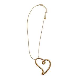 Collar con Colgante de Corazón, Acero Inoxidable 316L, Chapado en Oro PVD, Joyería Fina Sostenible y Resistente - Product Image 1
