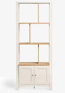 מודרני עץ אלון אפקט אחסון סולם ספרים מתכווננת מדפים 2 דלתות עבור תצוגת חדר שינה במשרד סלון עשוי עץ - Product Image 3