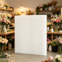 Paravent pliable en papier kraft M989 blanc, écran de séparation accordéon pliable pour appartement, studio, maison, mariage, bureau, décoration