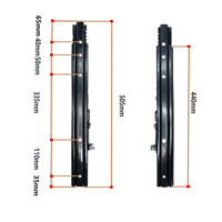 Rail de glissière universel de 50 cm pour siège à longue portée, robuste, pour siège individuel, camping-car, fourgonnette, Sprinter, conversion de bus Ford
