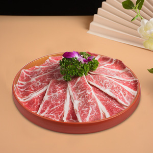 Vaisselle de table signature du restaurant Sukiyaki Wagyu Hotpot, plats créatifs pour barbecue et sashimi servis sur des plateaux profonds en mélamine - Product Image 3