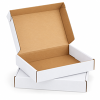 Boîte en carton ondulé pliable personnalisée, motif imprimé en couleur, boîte d'emballage express laminée mate