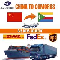 Agent d'expédition express rapide vers les Comores, service logistique, transitaire Chine vers Moroni, service express aérien DDP porte-à-porte