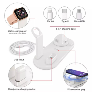 Support de chargeur sans fil magnétique pliable 15W, station de charge rapide pour iPhone, AirPods, montre, support de bureau - Product Image 5
