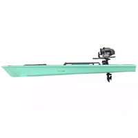 Kayaks en HDPE, bateaux solo, canoës/kayaks de pêche avec moteur électrique, garantie de 3 ans, capacité de 250 kg, vente chaude 2022