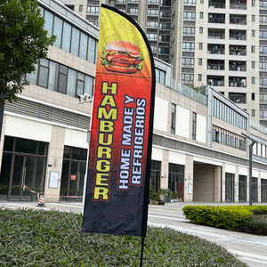 2.8M/3.4M/4M/4.5M/5M/5.5M涤纶羽毛旗商务广告个性化促销旗帜横幅户外徽标 - Product Image 2