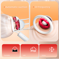 Sexspielzeug Rosen-Vibrator, 1 Paar Nippel-Stimulator für Paare, Weicher Mund-Nippel-Sauger Rosen-Sexspielzeug