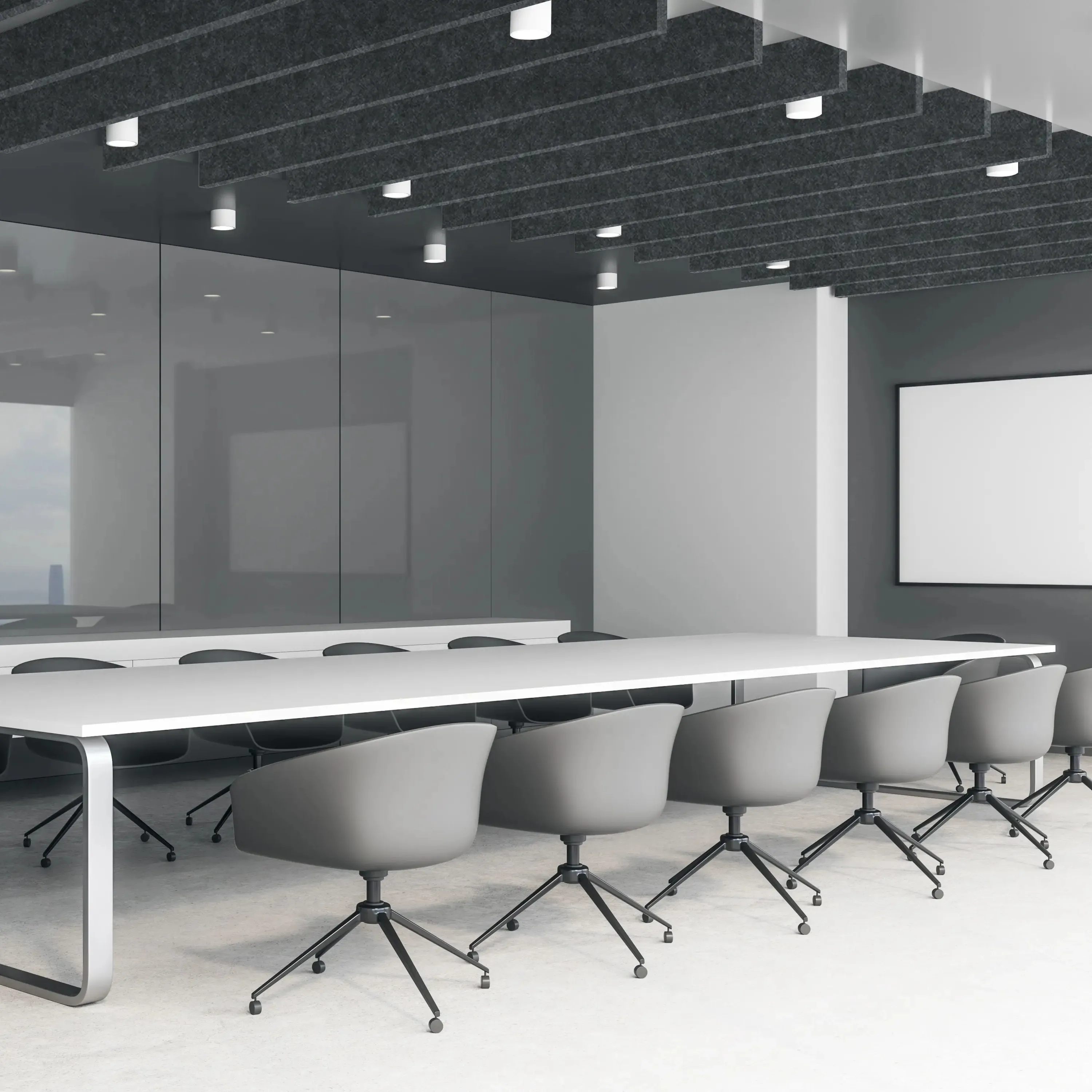 High Quality Polyester Acoustic Office Panel Dust-proof Decoration Acoustic Ceiling Panels
