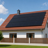Support de montage solaire en aluminium pour toit en tuiles rouges, structure de support photovoltaïque, rail de montage de panneaux solaires en acier inoxydable