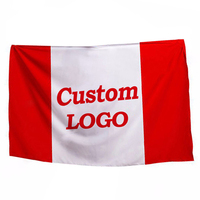 Drapeau promotionnel personnalisé 3x5ft Sublimation logo vierge bannière n'importe quelle conception drapeau volant 3x5 drapeau personnalisé