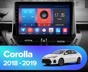 Para Toyota Corolla 2018 2019 sistema de navegación Gps reproductor de vídeo unidad principal Radio de coche Android 10,0 IPS CARPLAY DSP RDS - Product Image 2