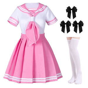 Costumes de cosplay Astolfo sur mesure, ensembles roses d'uniformes scolaires de <span class=keywords><strong>marin</strong></span> pour filles japonaises, pour Halloween - Product Image 1