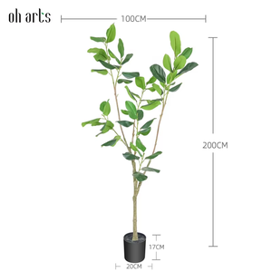 Top qualité 200cm Oh Arts arbre artificiel pour extérieur Ficus arbre Ficus <span class=keywords><strong>Audrey</strong></span> arbre pour la maison <span class=keywords><strong>h</strong></span>ôtel magasin décoration - Product Image 2