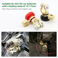 Interruptor de desconexión maestro de latón para terminales de batería de coche y camión, aislador de energía para RV, ATV, barco