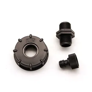 CT工場1/2 "1" 3/4 "S60X6BSPプラスチックIBCアダプター継手蛇口ベース雌ねじ水タンクアダプターibcトートタンク用