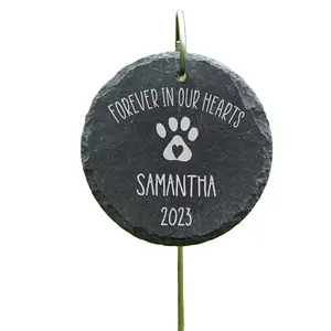Custom Personalized Pet Memorial Garden Stone Ornaments For Dog Cat Grave Marker Pet Remembrance Gift