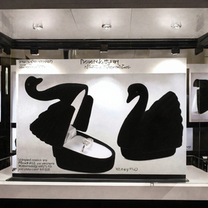 Creative Swan Velvet Ring Storage <b>Box</b>, Custom <b>Small</b> Jewelry <b>Box</b> for Wedding Ring <b>Gift</b> Packaging Retail - Product Image 3