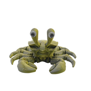 Jouet anti-stress en PLA imprimé en 3D de haute qualité en forme de crabe, en matériau papier éducatif pour enfants, nouveautés et jouets farfelus pour garçons - Product Image 1