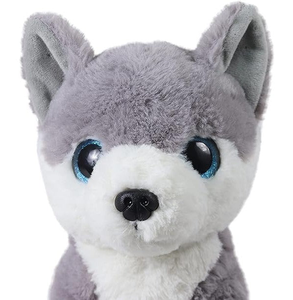 Juguetes de Peluche de Perro <span class=keywords><strong>Husky</strong></span> Pequeño y Suave, Personalizados al por Mayor, con Forro de Malla y Relleno de Algodón PP - Product Image 3