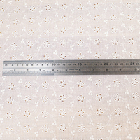 Tissu en dentelle 100 % coton découpé au laser, perforé, à broderie florale, ajouré, pour robes, chemisiers et vêtements pour enfants