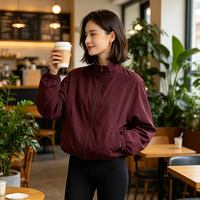 Chaqueta Softshell de Diseño Nuevo para Exteriores, Chaqueta Deportiva Ligera Personalizada con Cuello Alto y Cremallera Completa para Mujer