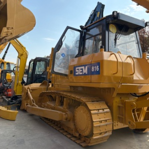 SEM 816 Caterpillar Crawler Bulldozer Yellow Heavy Duty Construction Equipment Engine Powered <b>Track</b> Type Dozer High Gear <b>Pump</b> - Product Image 2