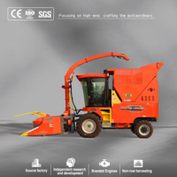 Machine à hacher la paille à moteur diesel Senrui 4QZ-2800A pour usage agricole, récolteuse d'aliments verts, logo personnalisé