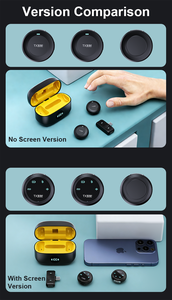 Microfono Lavalier Wireless 1in2 Magnetico per Registrazione <span class=keywords><strong>Video</strong></span> all'Aperto, Cancellazione del Rumore, per Vlog, Interviste, Trasmissioni in Diretta - Product Image 3
