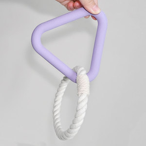 天然ゴム製 犬用噛むおもちゃ 綱引きロープ付きインタラクティブトイ ペットの遊びに - Product Image 3