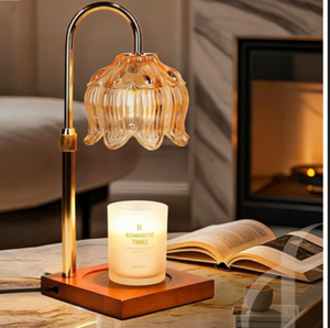 Lampe d'aromathérapie LED moderne <span class=keywords><strong>en</strong></span> verre réglable pour bougie, lampe <span class=keywords><strong>de</strong></span> chevet avec alimentation par batterie pour salon - Product Image 3