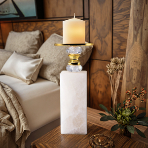 European <strong>Style</strong> Creative Indoor Crystal Romantic Candle Holder Soft Coffee Dining Table Decoration Ornaments Metal <strong>Lanterns</strong> - Product Image 6