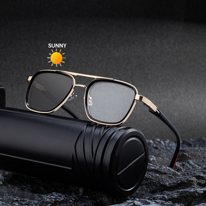 Occhiali da <span class=keywords><strong>Sole</strong></span> Partagas con Logo Personalizzato, Doppia Asta a Molla, Lenti Fotocromatiche Anti Luce Blu UV400 per Uomo - Product Image 2