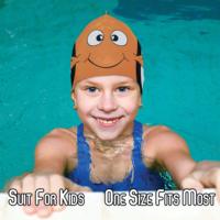 Bonnet de bain pour enfant en silicone souple, durable, écologique, imperméable, avec un design de dessin animé élastique