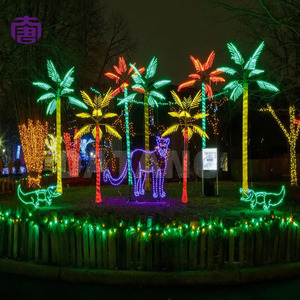 Outdoor Waterproof Led Coconut <b>Tree</b> Light Realistic Tropical Scenery <b>Decor</b> Ideal For Holiday Event Lighting For Sale - Product Image 6